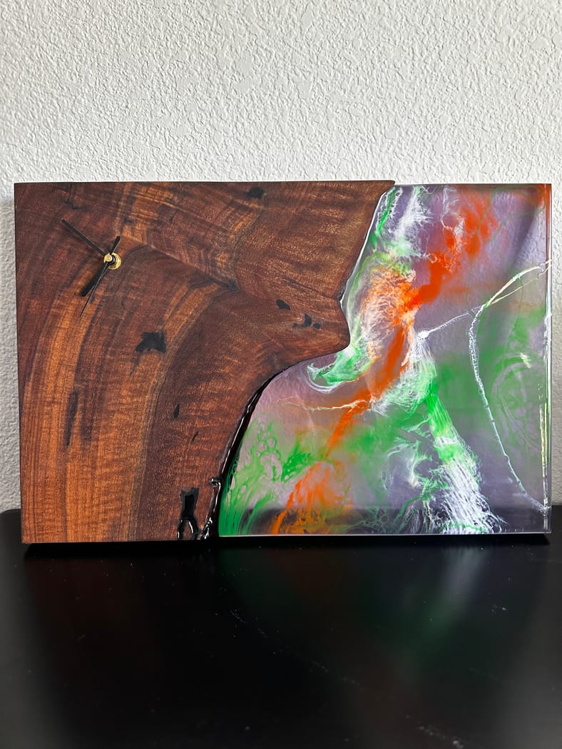 Psychadelic Purple Clock - photo 3