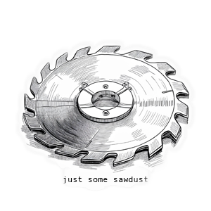 just some sawdust logo